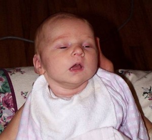 This isn't her, but this is a good example of a Milk Coma in full force!