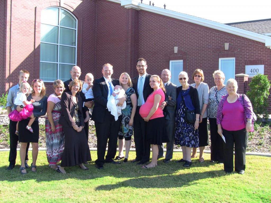 Family in attenance at Noah's Blessing